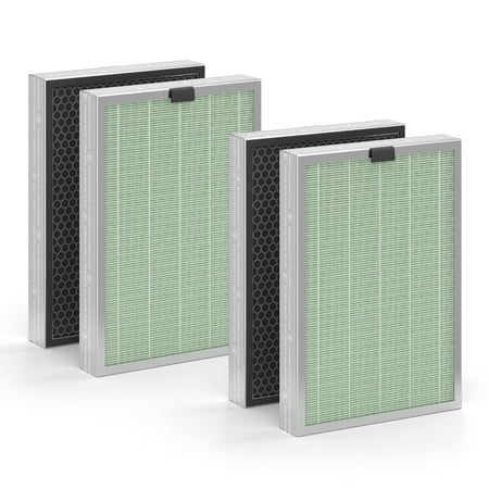 

Medify MA-125 Genuine Replacement Filter | for Allergens Wildfire Smoke Dust Odors Pollen Pet Dander | 3 in 1 with Pre-filter True HEPA H14 and Activated Carbon for 99.9% Removal | 2-Pack