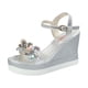 thumbnail image 1 of Amzcrzy Zapatos de mujer,Zapatos de mujer,Zapatillas de mujer, Sandalias de cuña con plataforma y punta abierta para mujer, cómodas, informales, con diamantes de imitación Sandalias Mujer Zapatillas, 1 of 7