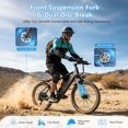 thumbnail image 4 of Electric Mountain Bike for Adults, 749W Peak UL2849 Ebike with 48V 12Ah Removable Battery, 26 inch Electric Bicycles,E-Bike for Adult, Step-Thru,7-Speed, Up to 20MPH 65 Miles, 4 of 8
