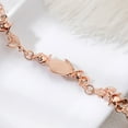 thumbnail image 5 of XIAQUJ Fashion Women Opal Leaf Rose Gold Bracelet Engagement Jewelry Gifts Bracelets A, 5 of 8