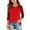 A152 Red, variant on 3/4 Sleeve Tops for Girls Raglan Leopard Print Crew Neck T Shirts Trendy Casual Cute Y2K Kids Toddler Clothes Teen Tee Shirts Fall Outfits, Size 4-15