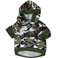 thumbnail image 1 of Camisa de perro para niños, trajes de camuflaje para perros, disfraz de camuflaje, sudadera con capucha de camuflaje, ropa Yorkie para perros pequeños, 1 of 7