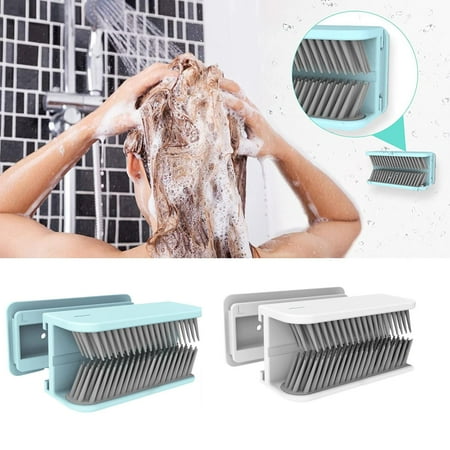 

Shower Hair Wall Collector - Hair Catcher Silicone Shower Hair Trap Reusable - Bathtub Snare and Drain Protector - for Bathroom