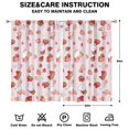 thumbnail image 2 of Nursery Curtains Boys Girls Kids Red Strawberry Fruits Print Pattern Window Drapes for Living Bedroom Playroom Room Decor Rod Pocket 52x84 Inch 2 Panels, 2 of 2