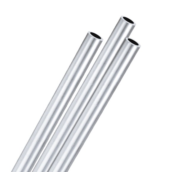 Uxcell 3-Pack 6063 Aluminum Round Tube, 9mmx13mm(IDxOD) 300mm Length Straight Tubing