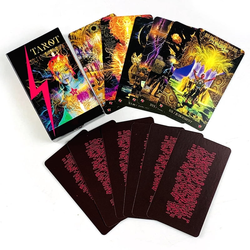 Tarot Cards Board Games Leisure Entertainment Game Cards Divination Board Playing Card,Ideal For Divination, Meditation & Gifts