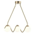 thumbnail image 4 of Willow 20 in. 3-Light Indoor Brass Finish Chandelier with Light Kit, 4 of 5