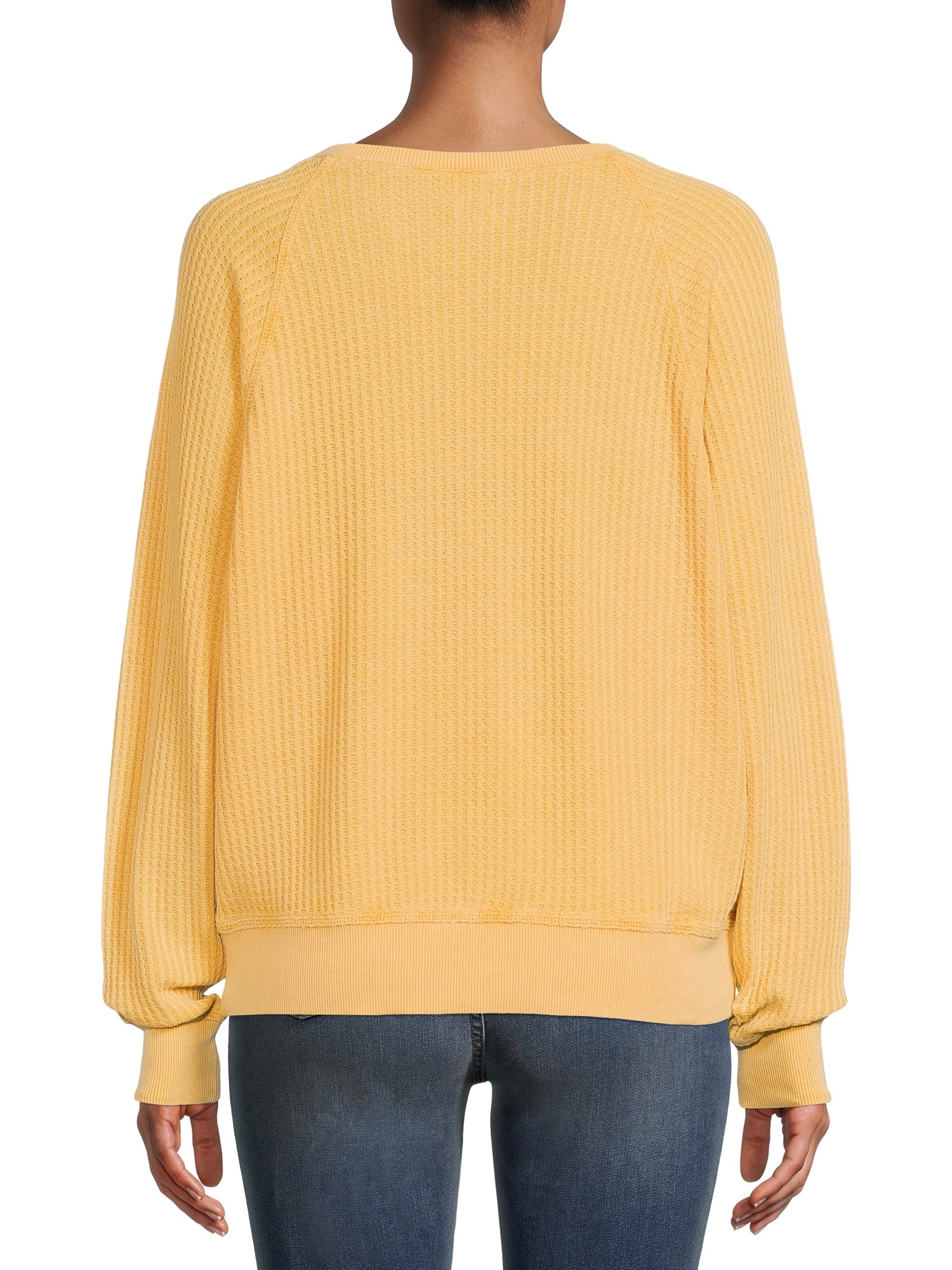 Waffle Knit Pullover - Walmart 