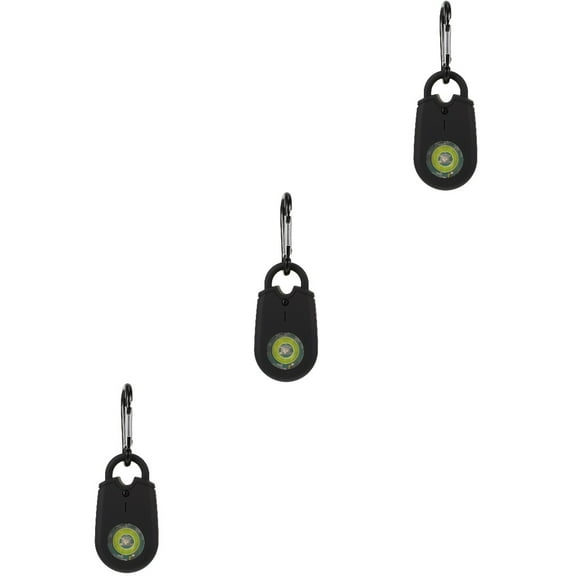 3 Pack Birdie Alarm Siren Purse Alarm Child 7.00X3.60X1.40CM Black