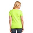 thumbnail image 2 of Port & Company 54oz 100% Cotton V-Neck TShirt (LPC54V) Neon Yellow, S, 2 of 6