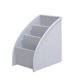 thumbnail image 1 of Xihbxyly Caja de Almacenamiento para Cosméticos, Diseño Trapezoidal, Compartimento Compacto de Tres Espacios, Elegante Material Pp, Organizador de Escritorio, Estante para Artículos Diversos de Ofici, 1 of 3