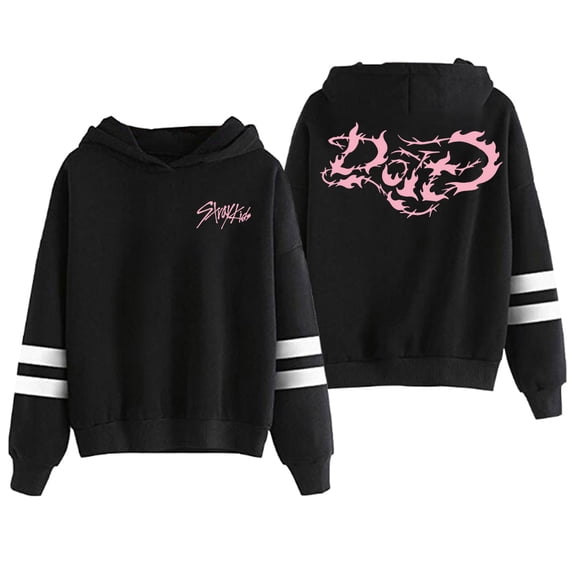 Stray Kids Do It Album Hoodie Pocketless Parallel Bars Sleeve Streetwear Women Men Hooded Sweatshirt