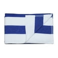 thumbnail image 6 of (4 pack) Mainstays Blue & White Cabana Stripe Beach Towel, 28" x 58", 6 of 7