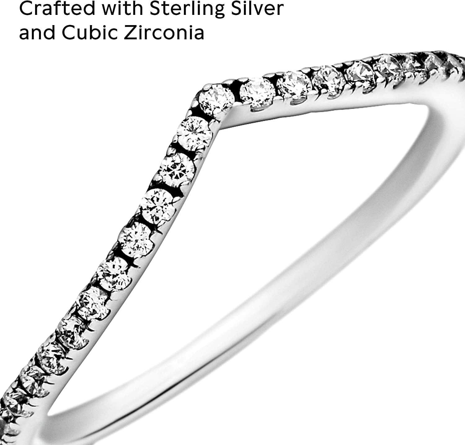 Authentic Shimmering Wish Ring, Clear CZ 196316CZ-52 EU 6 US Authentic Shimmering Wish Ring, Clear CZ 196316CZ-52 EU 6 US