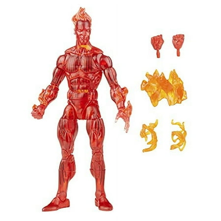UPC: 5010993842544 | Hasbro Marvel Legends Series Retro Fantastic Four The Human Torch Action Figure