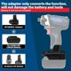 thumbnail image 2 of Para Makita para Adaptador de Batería Bosch de 12 V, para Herramientas Eléctricas Inalámbricas Bosch10.8 V, Adaptador de Batería Compatible con Batería de Iones de Litio Makita18 V Que Se Convierte en Batería Bosch de 12 V GBA (No Incluye Batería), 2 of 6