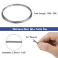 thumbnail image 2 of Unique Bargains 1/32" (0.8mm) 50ft (15M) 304 Stainless Steel Cable Wire Rope 7x7 Strands, 2 of 5