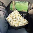 thumbnail image 7 of Renewold Baby Car Seat Cover Cute Carseat Canopy for Babies Boys Girls Multi-Use Nursing Breastfeeding Covers Nursing Scarf Halloween Decoration, Bee Print Sunflower Yellow, 7 of 7