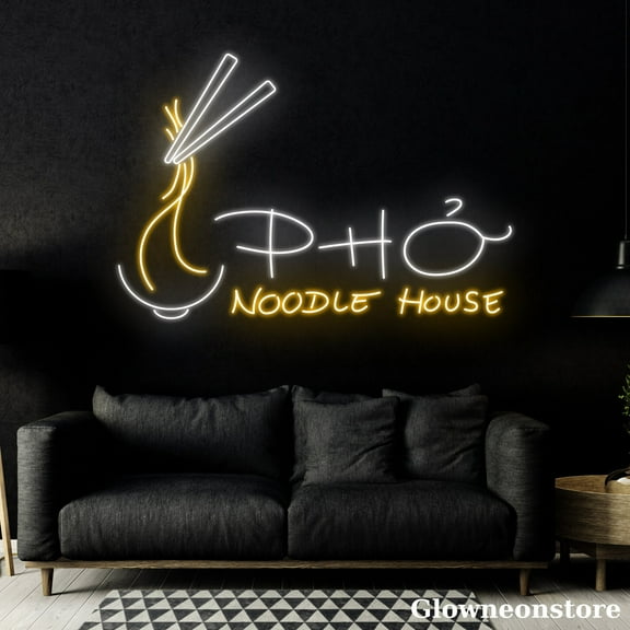 Glowneon Noodle House Pho Neon Sign, Pho Led Sign, Pho Restaurant Sign, Vietnamese Food Sign