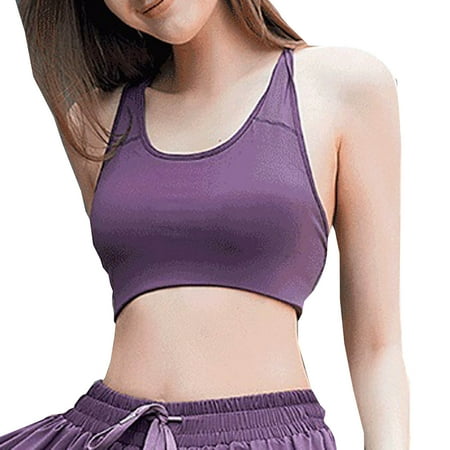 

CYMMPU Women Clothing Women s Sleeveless Summer Shirts Cropped Tank Sexy Bustier Streetwear Cami Vest Slim Fit Crop Tops Round Neck Tank Purple