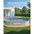 thumbnail image 3 of VEVOR Oval Pool Liner 15x30ft Unibead Style Pool Liner 52in Wall Height Durable, 3 of 9