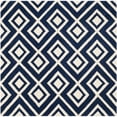 thumbnail image 6 of SAFAVIEH Chatham Eric Geometric Tessellation Wool Area Rug, Dark Blue/Ivory, 8' x 10', 6 of 10