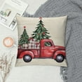 thumbnail image 2 of GOSMITH Christmas Pillow Covers Christmas Decorations Merry Christmas Tree Truck Joy Snow Hello Winter Decorative Red Throw Pillows Farmhouse Christmas Holiday Indoor Home Decor for Couch, 2 of 5
