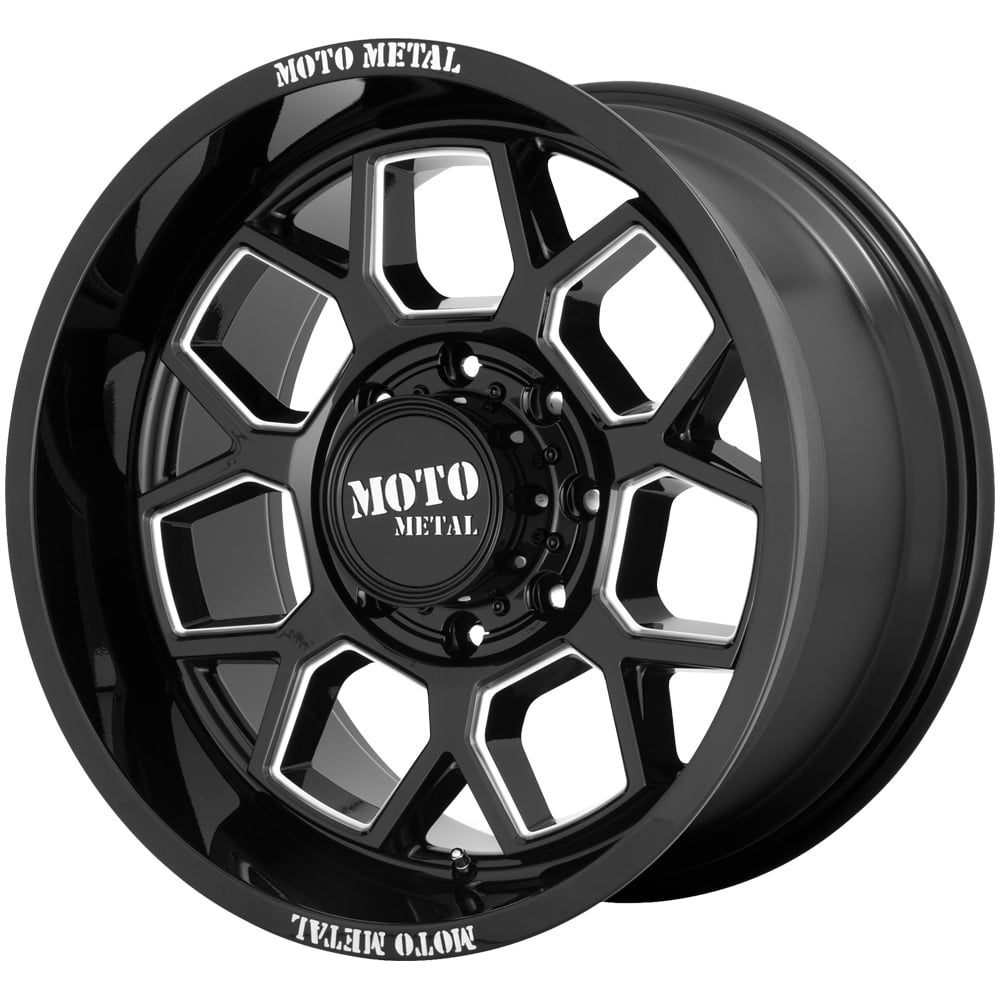 Moto Metal MO803 20x10 8x180 18mm Black/Milled Wheel Rim