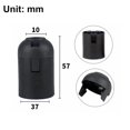 thumbnail image 2 of FSLiving 20 PCS E26 Light Sockets E26 Medium Base Phenolic Socket, Black Industrial Retro Standard Pendant Lamp Holder with Lampshade Collar Ring for Floor Desk Table Lights (Pack of 20), 2 of 5