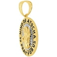 thumbnail image 2 of 14k Yellow & White Gold, Holy Infant of Atocha (Santo Nino de Atocha) Religious Pendant Oval 13mm with 20" Dainty Neck Chain, 2 of 5