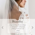 thumbnail image 3 of KUNGUGU Glitter Bride Wedding Veil (Women, Girls), White, 3 of 9