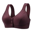 thumbnail image 2 of 3 Pack Women Comfortable Cotton Bra Gift For Mom Fashion Soft Bralette Underwear Stretch Plus Size Vest Brassiere, 2 of 7