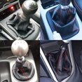 thumbnail image 3 of RASTP PU Cuir Shift Boot Imperméabilise Bouton de Changement de Vitesse Crique de Poussière Universel pour Manuel / Automatique avec Coutures Rouges, Noir, 3 of 3