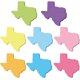 thumbnail image 1 of Notas adhesivas Gilprop con forma de Texas, 8 blocs, 240 hojas, 1 of 6