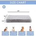 thumbnail image 4 of WATANIYA Large Plush Orthopedic Dog Bed, Washable Cover with Non-Slip Bottom Pet Bed, Grey, 4 of 7