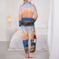 thumbnail image 3 of Bingfone Womens Pajama Sets Lighthous1 Print,Long Sleeve Loungewear Pajamas Set-Large, 3 of 8