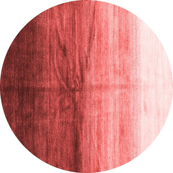 Ahgly Company Indoor Round Abstract Red Contemporary Area Rugs, 8' Round