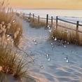 thumbnail image 5 of Creowell Sunset Grass Beach Pretty Shower Curtain 100% Polyester Chic Modern Bathroom Decor Washable with Hooks 60x72, 5 of 7