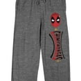 thumbnail image 2 of Deadpool Chimichangas Men's Heather Gray Sleep Pants-XXL, 2 of 7