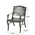 Cast Aluminum Bronze Outdoor Chair (Set of 2)