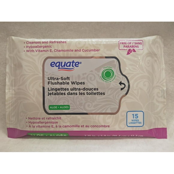 EQUATE Lingettes Jetables dans les Toilettes