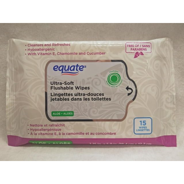 Equate Flushable Wipes