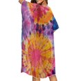 thumbnail image 4 of HELLHERO Tie Dye Color Burst Bathing Suit Cover Up High Quality Fabrics Breathable Free Size Long Kimono Swimsuit Cover Up for Women, 4 of 6