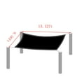 thumbnail image 3 of Litrail Rectangle Sun Shade Sail 2x4m/6.56x13.12ft 100% HDPE 95% UV Protection Black with Stainless Steel Grommets for Patio Pool Garden BBQ Area, 3 of 7