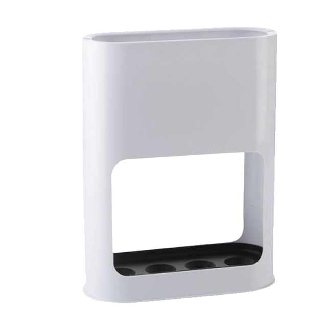 Soporte de paraguas Cateissary de ABS 4 ranuras Blanco