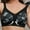 Black, variant on Loopsun Womens Bras Plus Size, Bras for Women, Women's Large Cup Front Buckle Fashion Printed Oversized Underwear Bra Beige XXXXXL