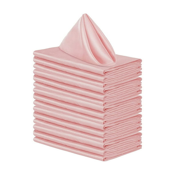 Advancent Servilletas de de poliéster de 20 piezas para una experiencia gastronómica lujosa, servilletas de tela cuadradas Kits de decoración para fiestas polvo de cuero