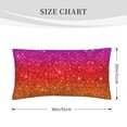 thumbnail image 4 of Easygdp Rainbow Glitter Envelope Closure Pillowcase - 20x36in, Queen Pillowcase, Breathable, Stain-Resistant, Wrinkle-Free, 4 of 9