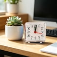 thumbnail image 6 of Tyidzon Minimalist Transparent Silent Alarm Clock, Large Display Battery Operated Desk Clock, Non Ticking Wake Up Clock for Students Dorm Bedroom, 6 of 6