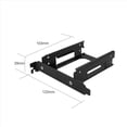 thumbnail image 2 of 2 Pcs 2.5 Inch HDD / SSD Mounting Bracket,SSD Mounting Bracket for PCI,2 * Dual hard drive bracket 2 * Screw bag,black, 2 of 6